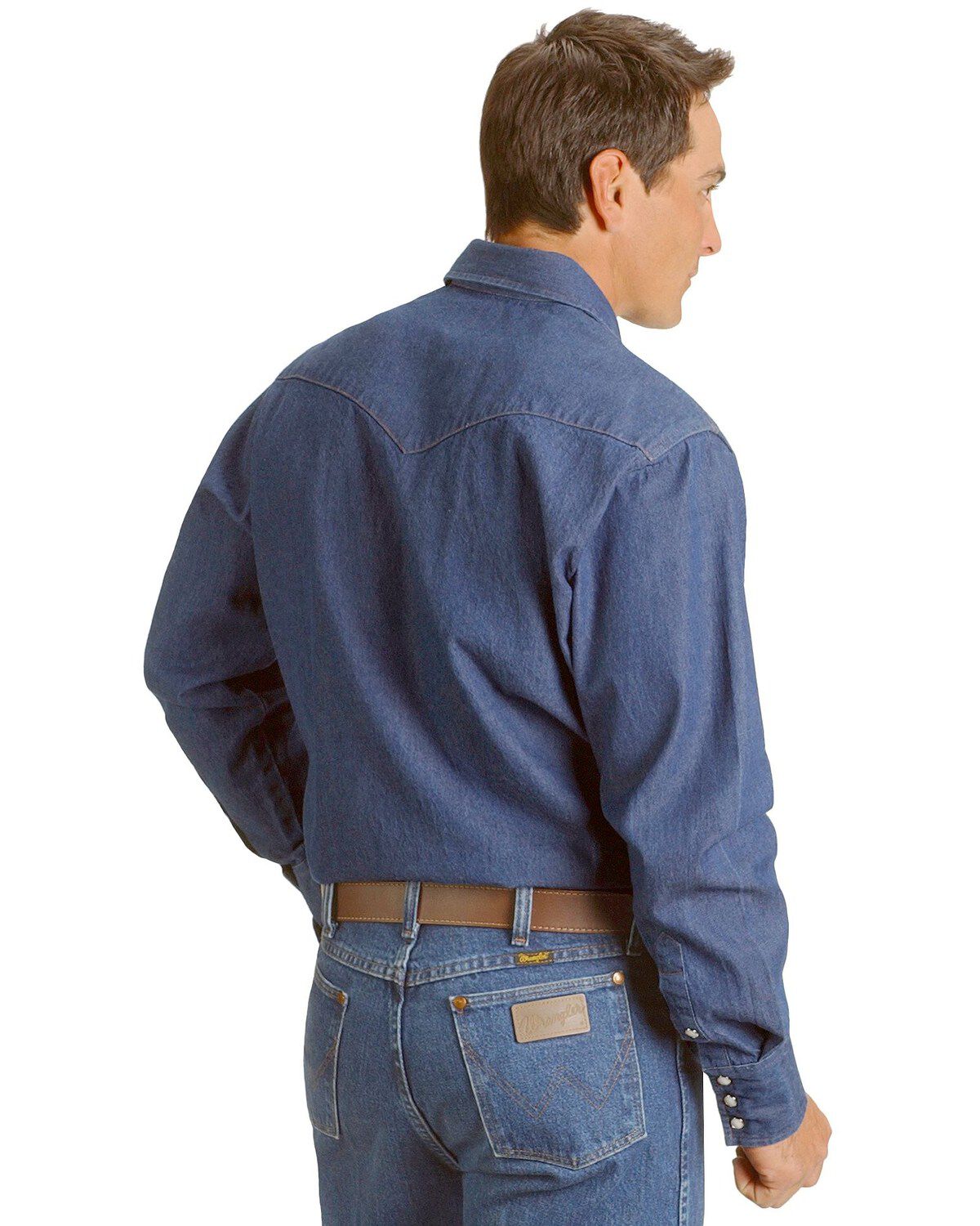 wrangler indigo shirt