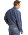 Image #3 - Wrangler Men's Denim Long Sleeve Work Shirt , Indigo, hi-res