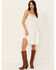 Image #1 - Beyond The Radar Women's Crochet Trim Mini Dress, White, hi-res