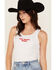 Image #2 - Youth in Revolt Women's Good Hearted Woman Ribbed Tank, White, hi-res