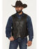 Image #1 - Scully Men's Leather Vest, Dark Brown, hi-res
