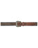 Cody James Men's Center Stitched With Tooled Billets Belt, Black/tan, hi-res