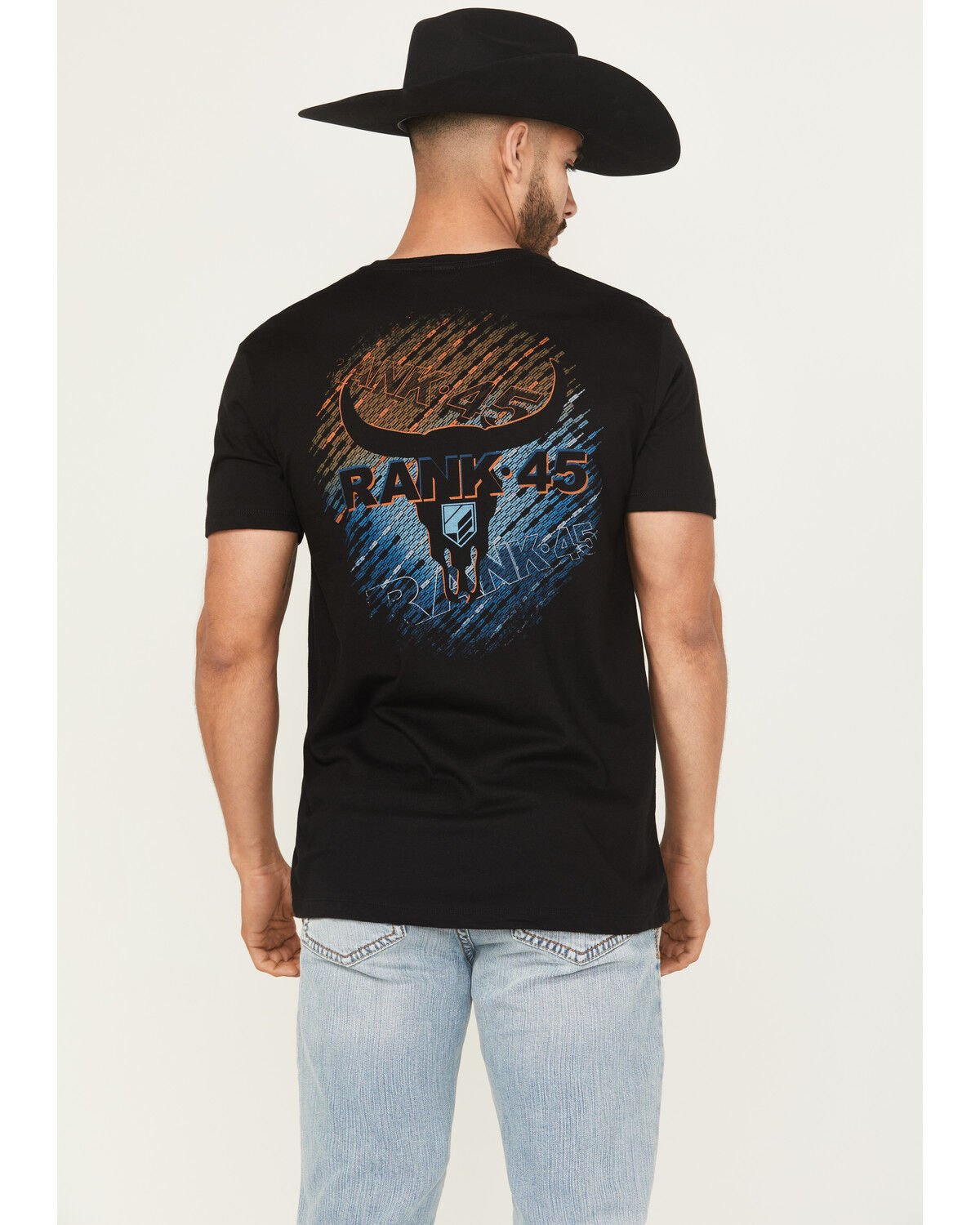Product Name:  RANK 45® Men's Tron Logo Short Sleeve Graphic T-Shirt