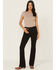 Image #1 - Shyanne Women's Shay Mid Rise Bootcut Performance Stretch Denim Jeans, Black, hi-res