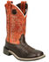Image #1 - Smoky Mountain Little Boys' Dusty Western Boots - Broad Square Toe, Chocolate, hi-res