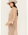Image #2 - En Creme Women's Metallic Long Sleeve Duster Kimono, Rose, hi-res