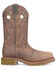 Image #2 - Double H Men's 11" Wide Square Composite Western Work Boots, Brown, hi-res