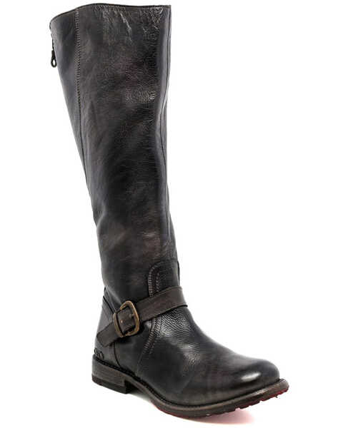 Bed Stu Women's Glaye Rustic Riding Boots - Round Toe, Black, hi-res