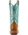 Image #3 - Ariat Women's Futurity Revival Exotic Ostrich Western Boots - Square Toe, Tan, hi-res