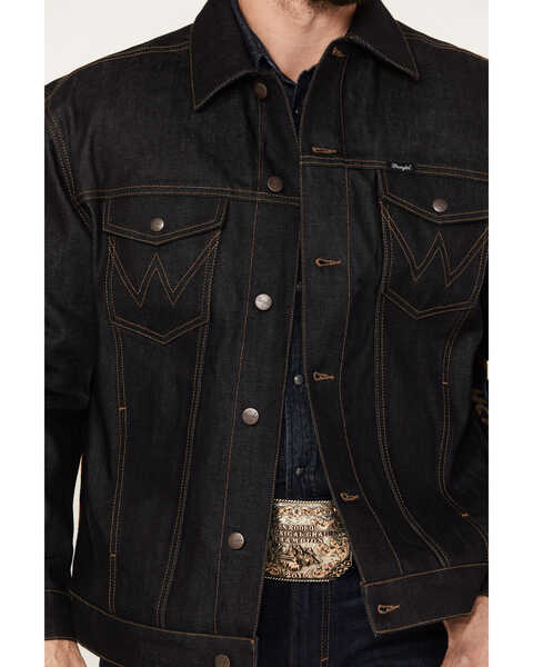 Wrangler X Pendleton Men's Dark Wash Denim Jacket | Boot Barn