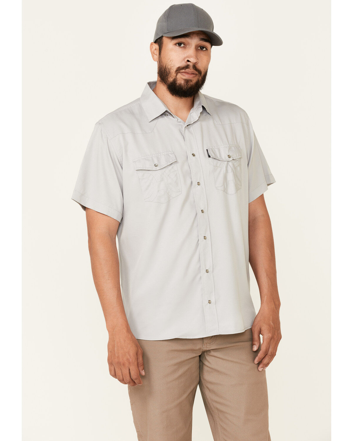 Image #1 - Hooey Men's Solid Habitat Sol Short Sleeve Snap Western Shirt, , hi-res