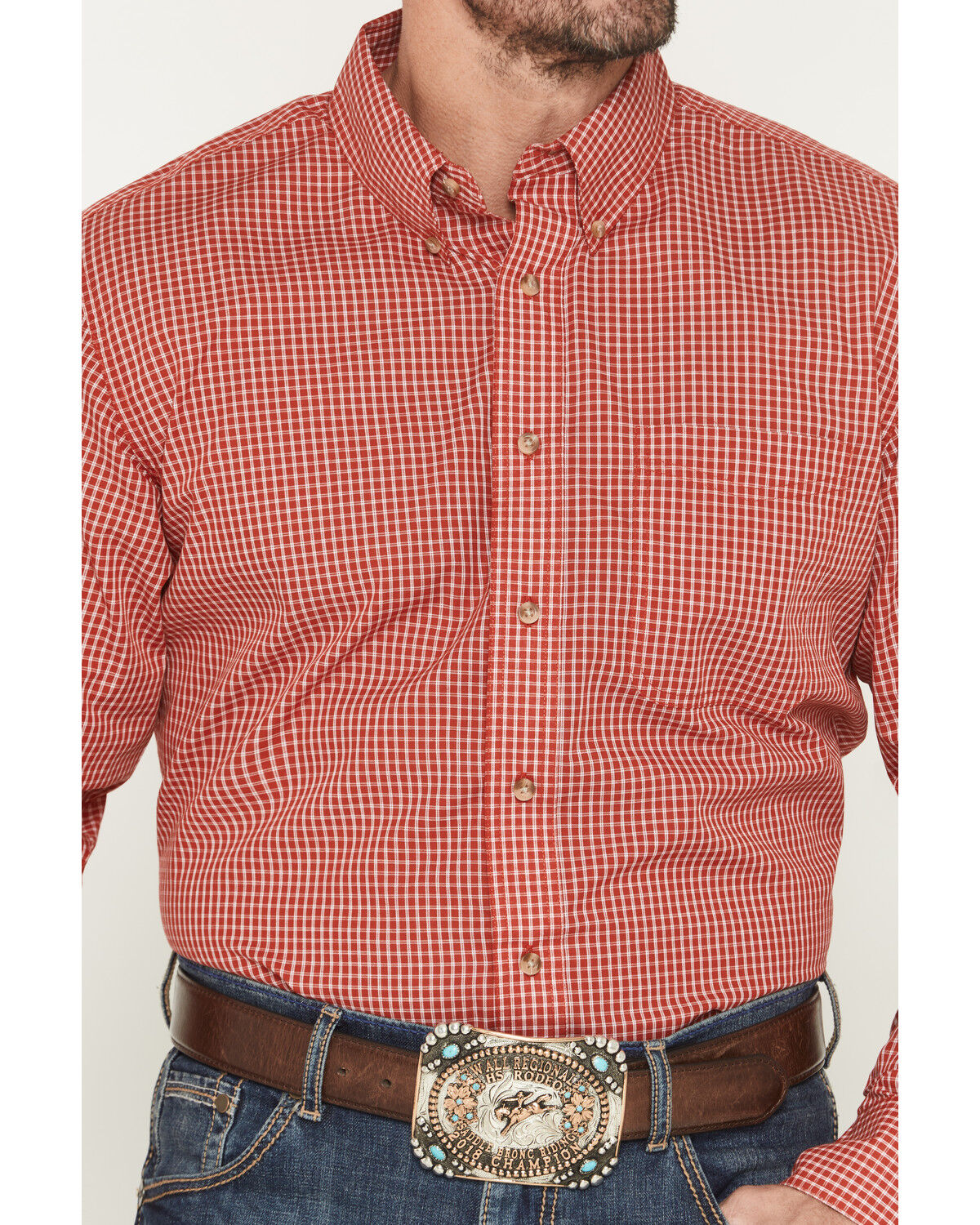Image #6 - Wrangler Riata Men's Assorted Plaid Print Short Sleeve Button-Down Western Shirt, Multi, hi-res