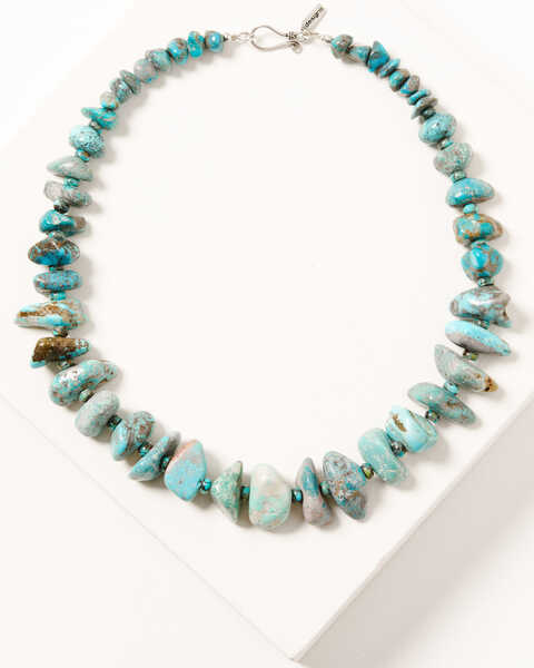 Image #1 - Paige Wallace Women's Blue Kingman Beaded Turquoise Stack Necklace, Turquoise, hi-res