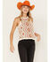 Image #2 - Very J Women's Southwestern Print Sweater Knit Tank Top, Rust Copper, hi-res