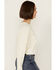 Image #2 - Cleo + Wolf Women's Asher Flocked Cropped Pullover, Cream, hi-res