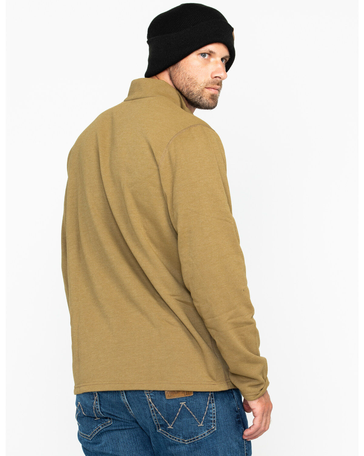 Image #2 - NSA Drifire Men's FR Mock Zip Fleece Work Pullover, , hi-res