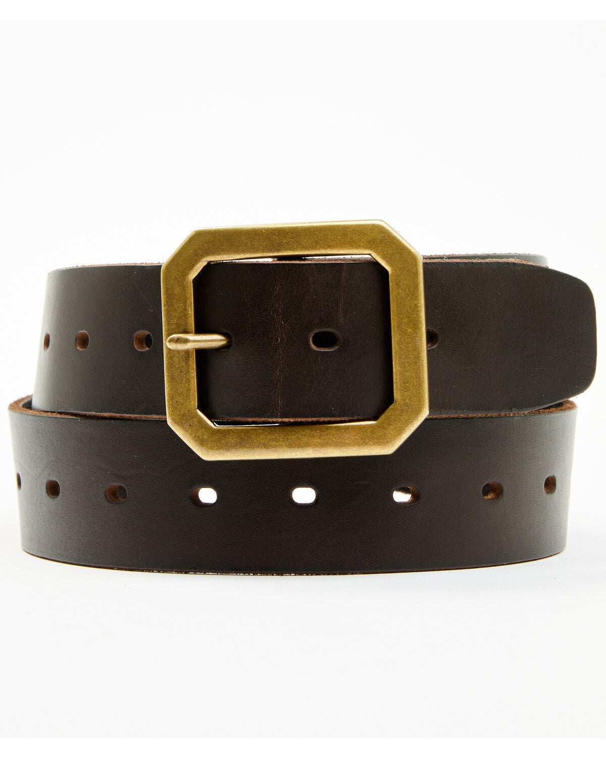 Brothers and Sons Men's Coleman Leather Belt, Chestnut, hi-res