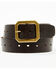 Image #1 - Brothers and Sons Men's Coleman Leather Belt, Chestnut, hi-res