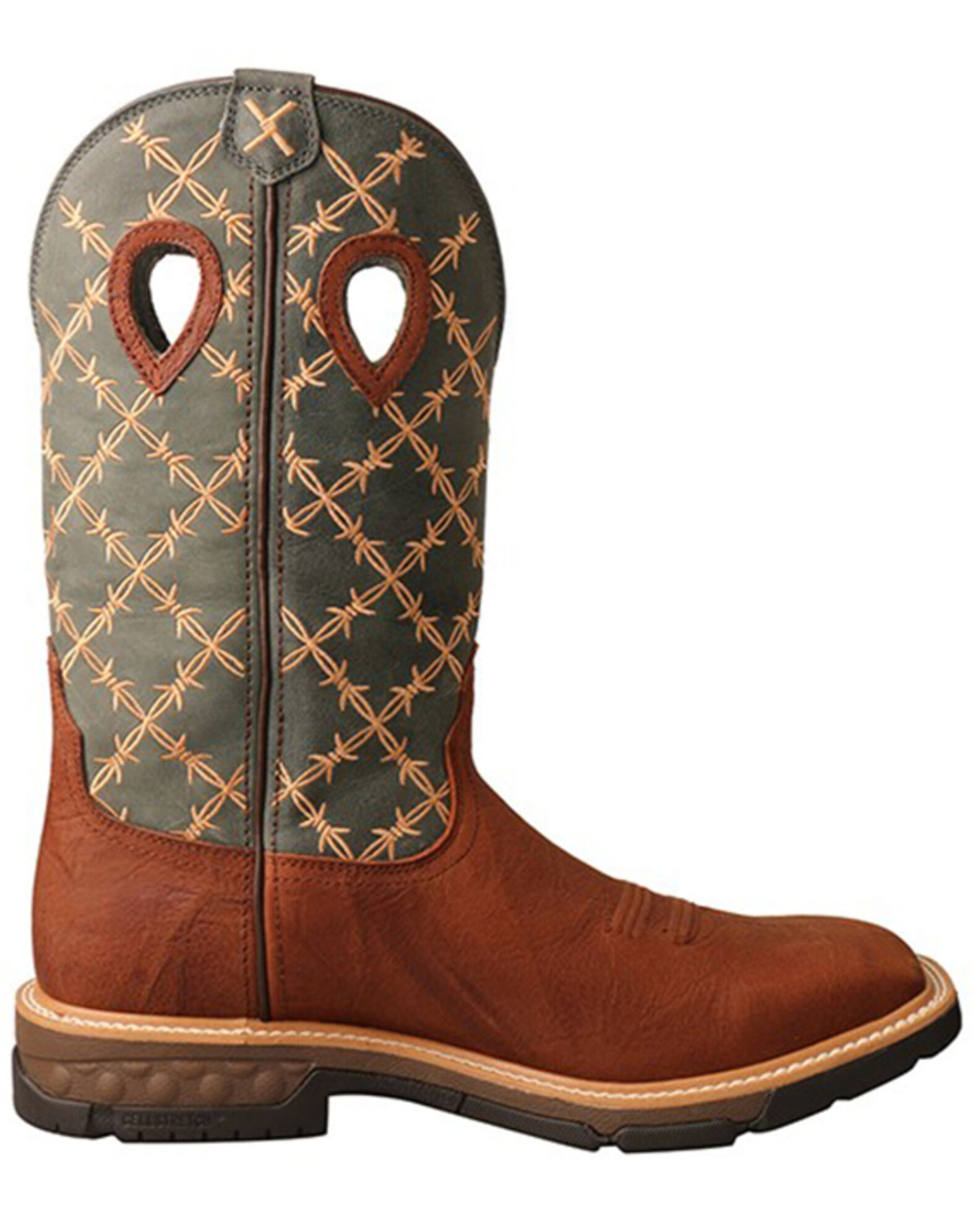 Twisted X Men s Barbed Wire Western Work Boots Soft Toe Boot Barn