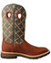 Twisted X Men's Barbed Wire Western Work Boots - Soft Toe, Brown, hi-res