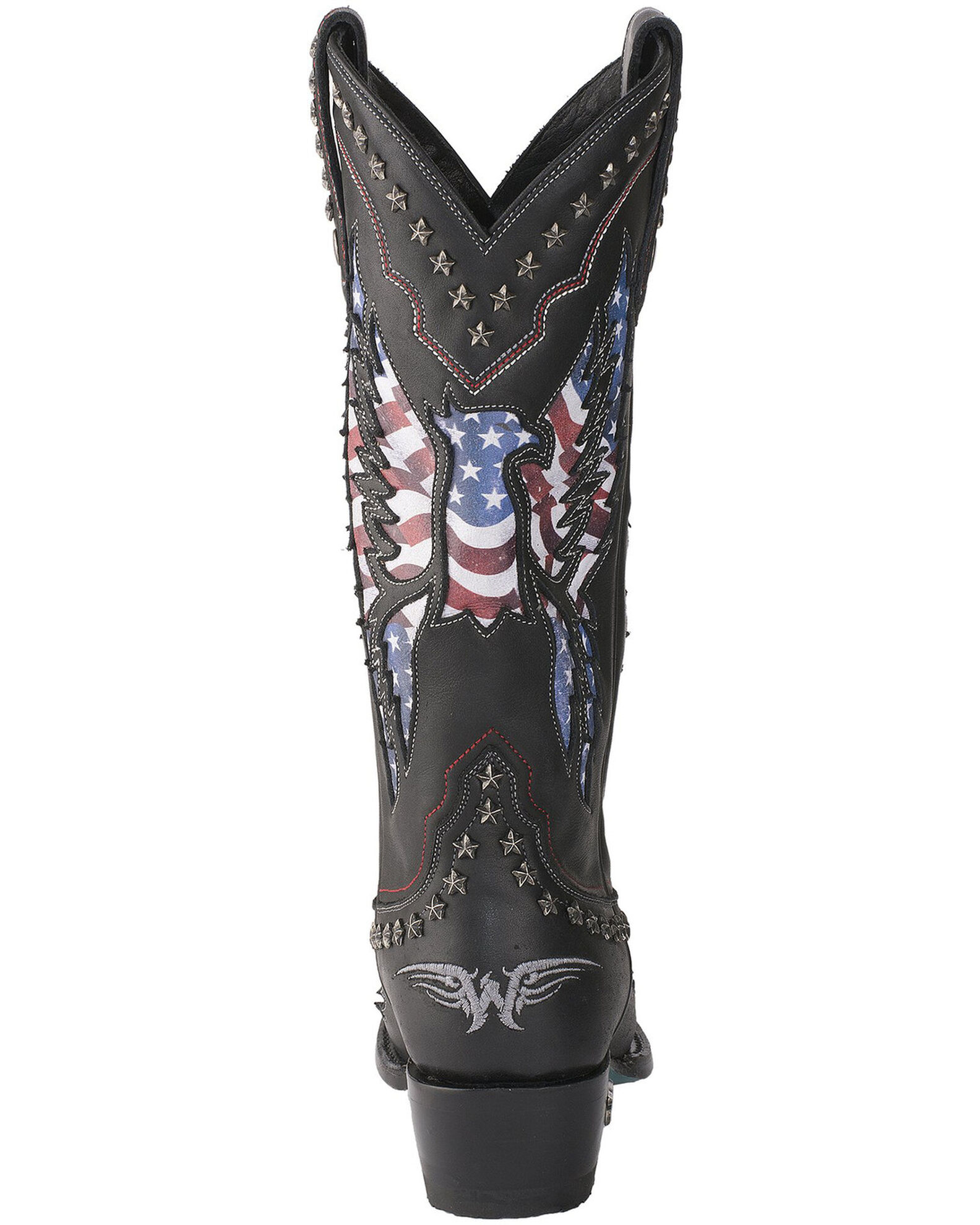 Image #4 - Lane Women's Old Glory Western Boots - Snip Toe, Black, hi-res