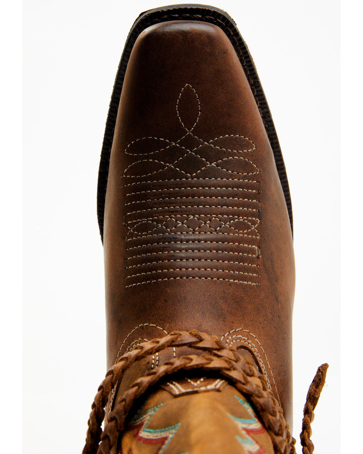 Image #6 - Laredo Women's Knot In Time 11" Western Boots - Square Toe, Tan, hi-res
