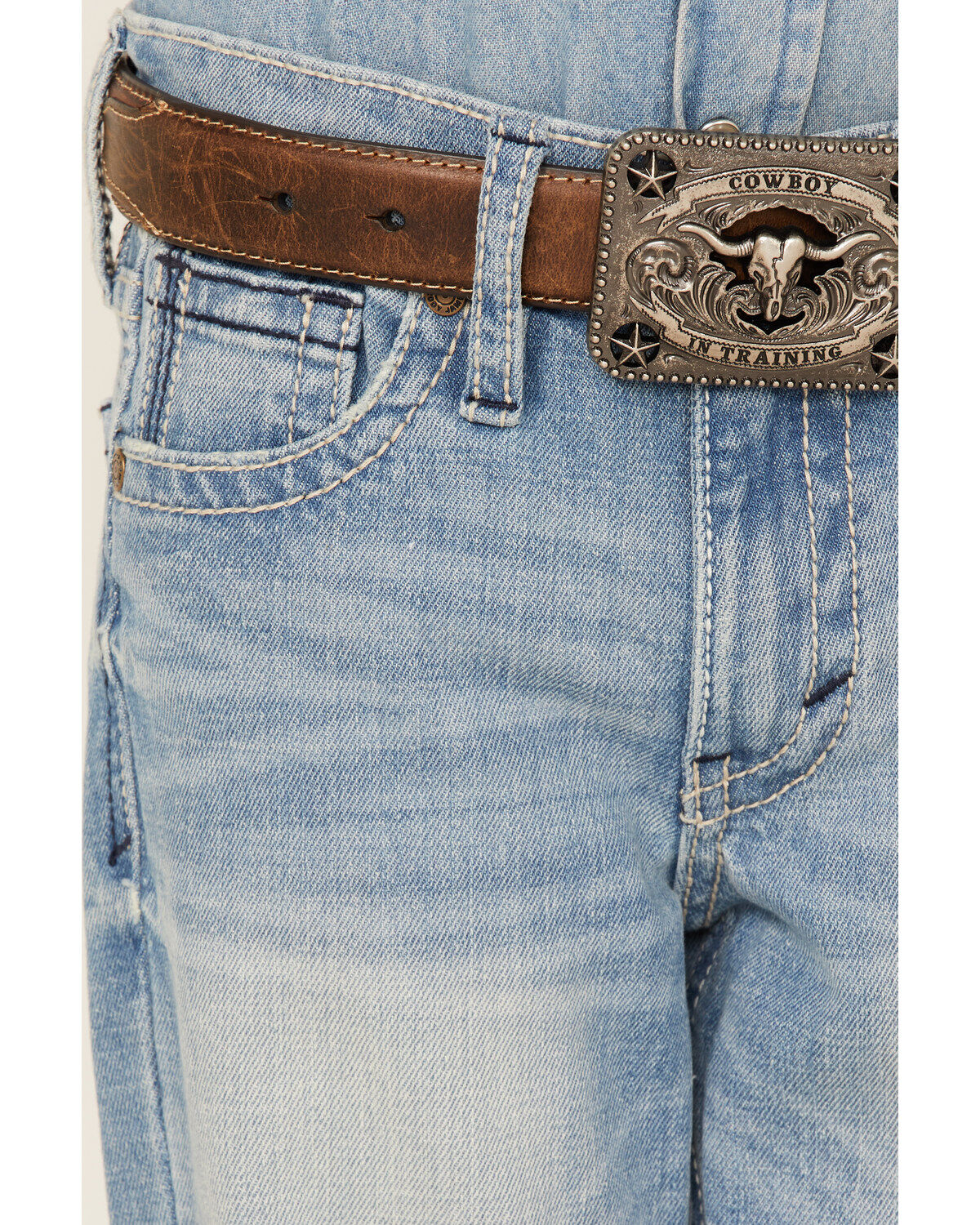 Image #2 - Cody James Boys' Arlo Light Wash Slim Bootcut Jeans, Blue, hi-res
