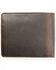 Cody James Men's Brown Don't Tread on Me Bifold Wallet, Dark Brown, hi-res