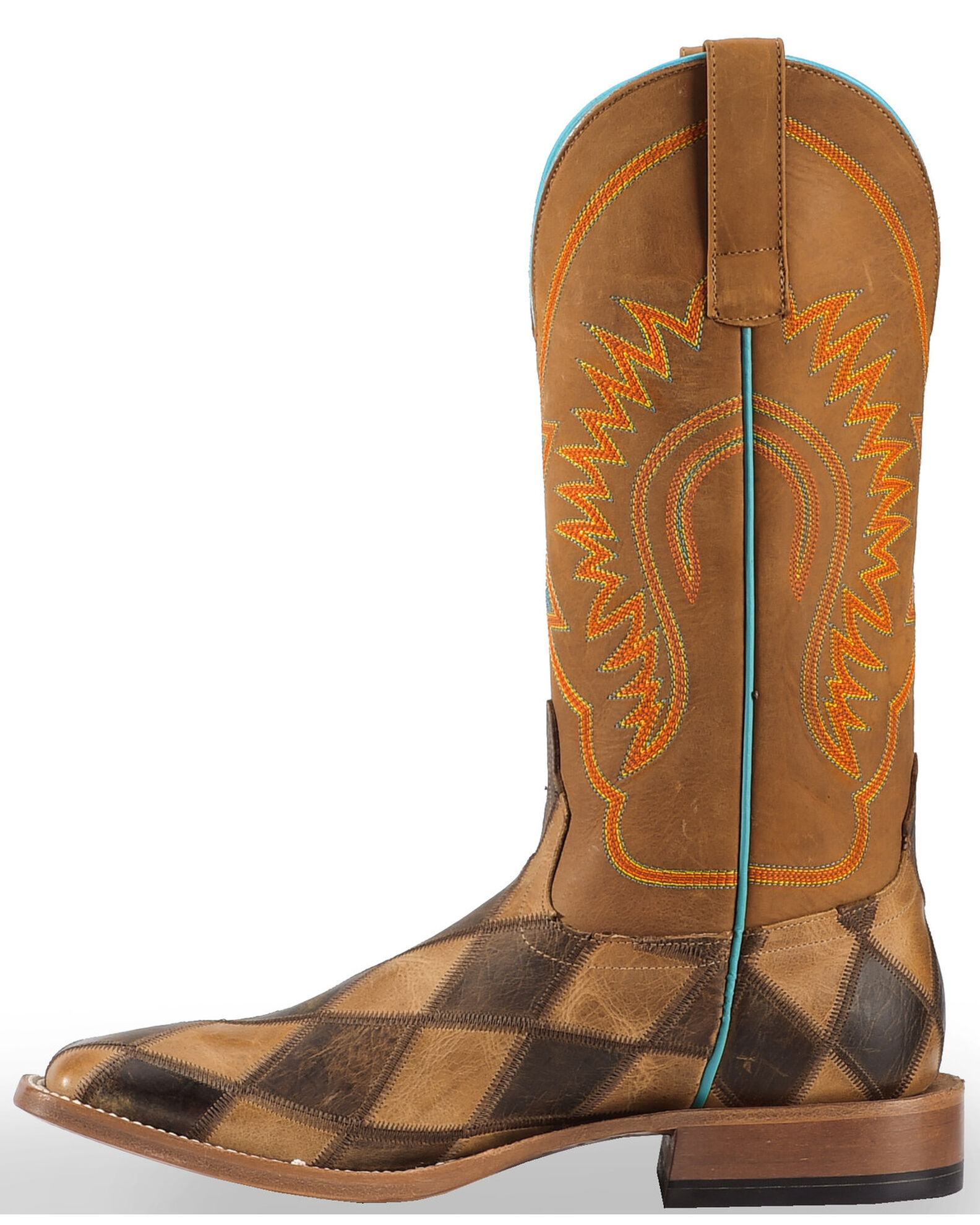 Image #9 - Horse Power by Anderson Bean Men's Patchwork Boots, Brown, hi-res