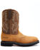 Ariat Men's Sierra Steel Square Toe Western Work Boots, Aged Bark, hi-res