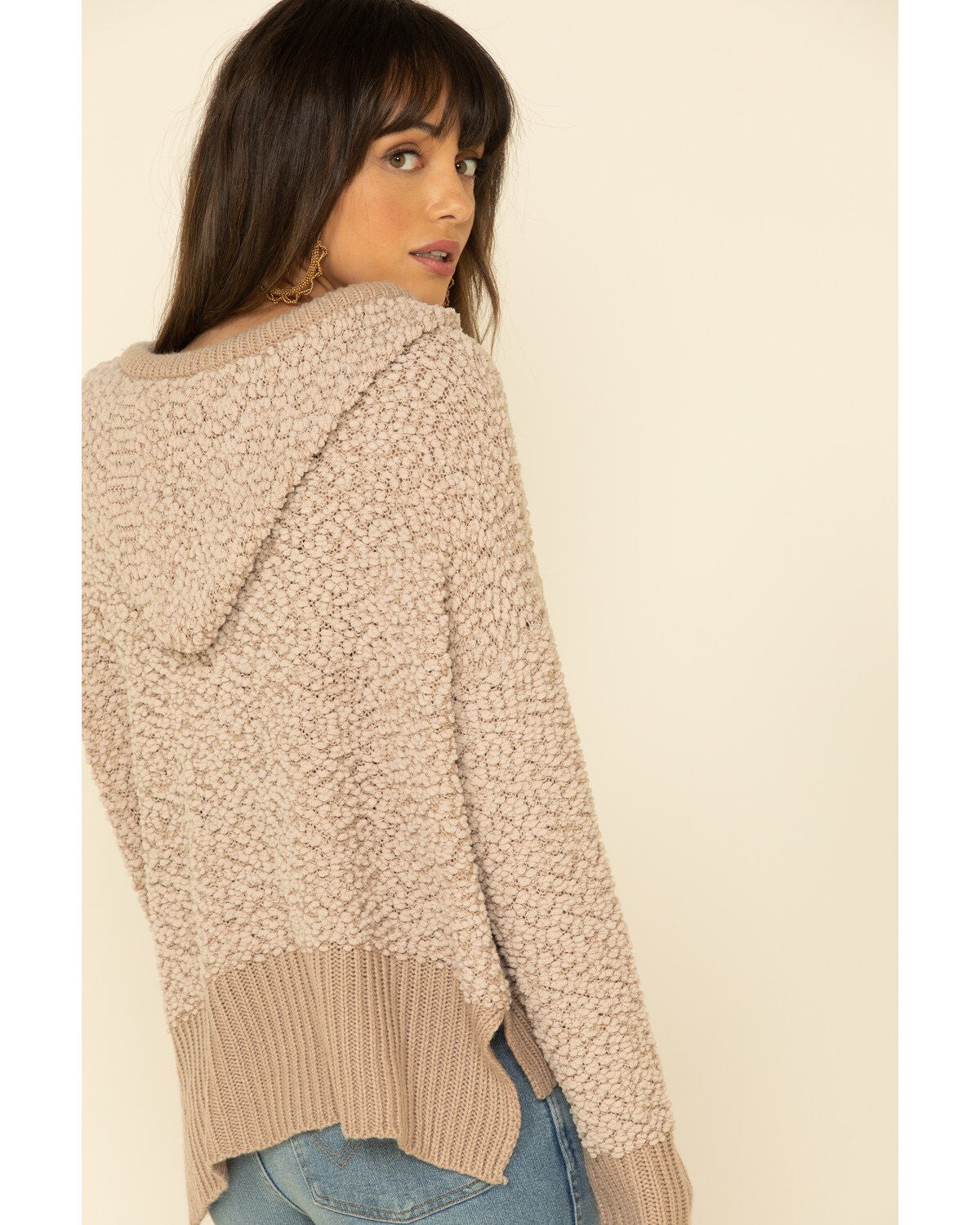 Popcorn Chenille Hooded Sweater | Boot Barn