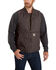 Image #1 - Carhartt Men's Dark Brown Washed Duck Insulated Rib-Collar Work Vest - Tall, , hi-res