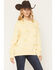 Image #1 - Gameday Women's LSU Embroidered Crewneck, Light Yellow, hi-res