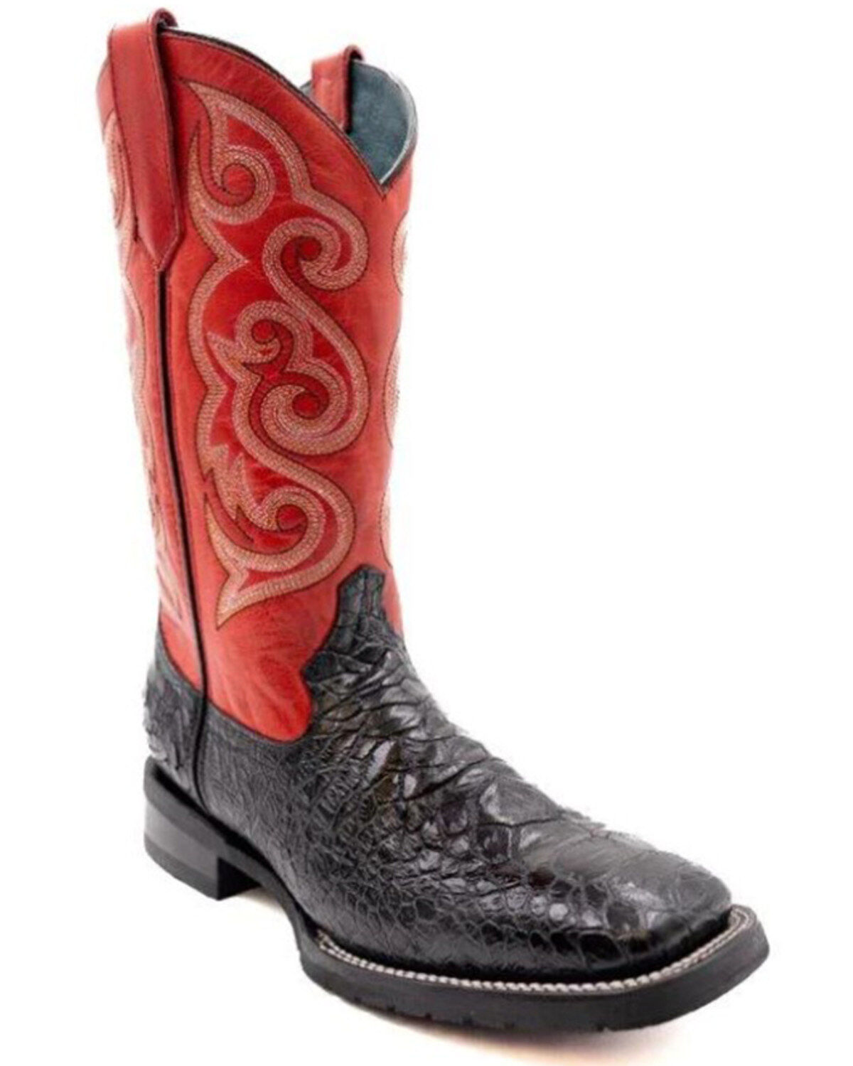 Image #1 - Ferrini Men's Kai Performance Western Boots - Broad Square Toe, Black, hi-res