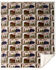 Image #1 - Carstens Home Vintage Lodge Plush Throw, White, hi-res