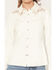 Image #3 - Idyllwind Women's Randy Embroidered Faux Suede Long Sleeve Snap Western Shirt, White, hi-res