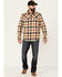 Image #2 - Pendleton Men's Plaid Weston Button Down Western Shirt Jacket , Brown, hi-res