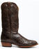 Image #2 - El Dorado Men's Basket Weave Western Boots - Round Toe, Brown, hi-res