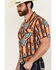Image #2 - Rock & Roll Denim Men's Southwestern Print Short Sleeve Snap Stretch Western Shirt, , hi-res