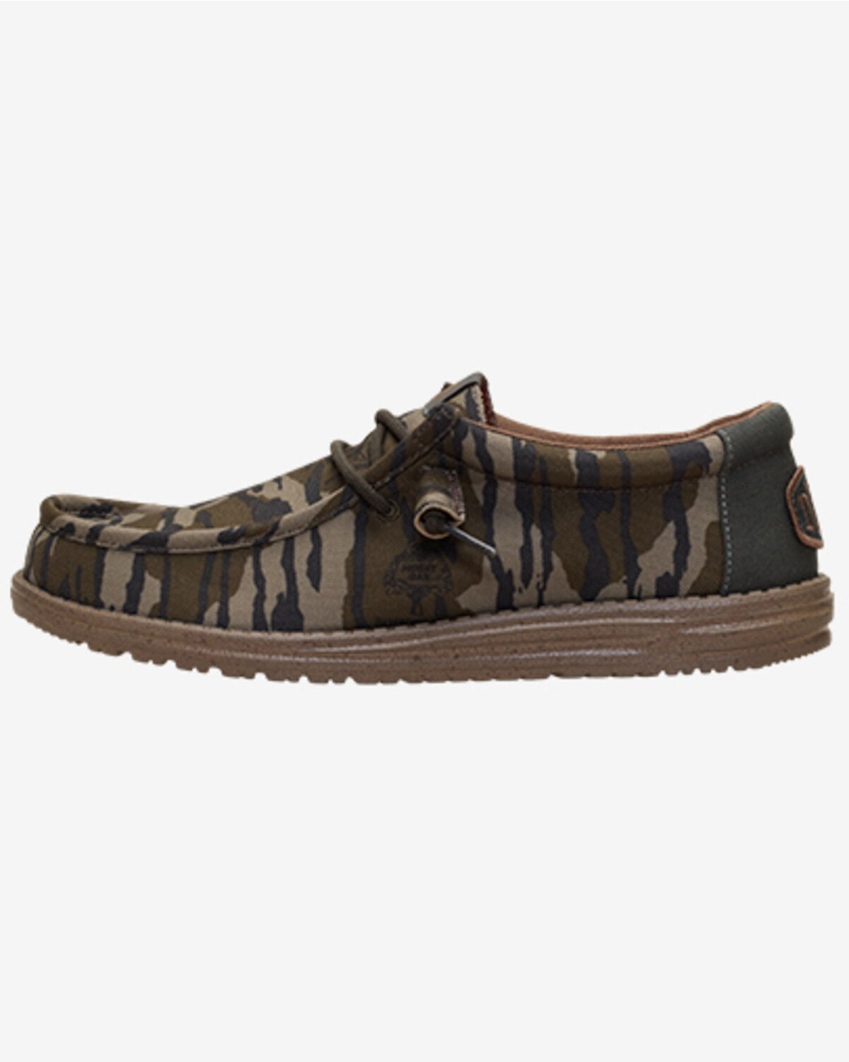 Image #3 - HEYDUDE Men's Mossy Oak Wally Casual Shoes - Moc Toe, Brown, hi-res