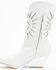 Image #3 - Golo Women's Mae Sun Inlay Western Fashion Boots - Snip Toe, White, hi-res