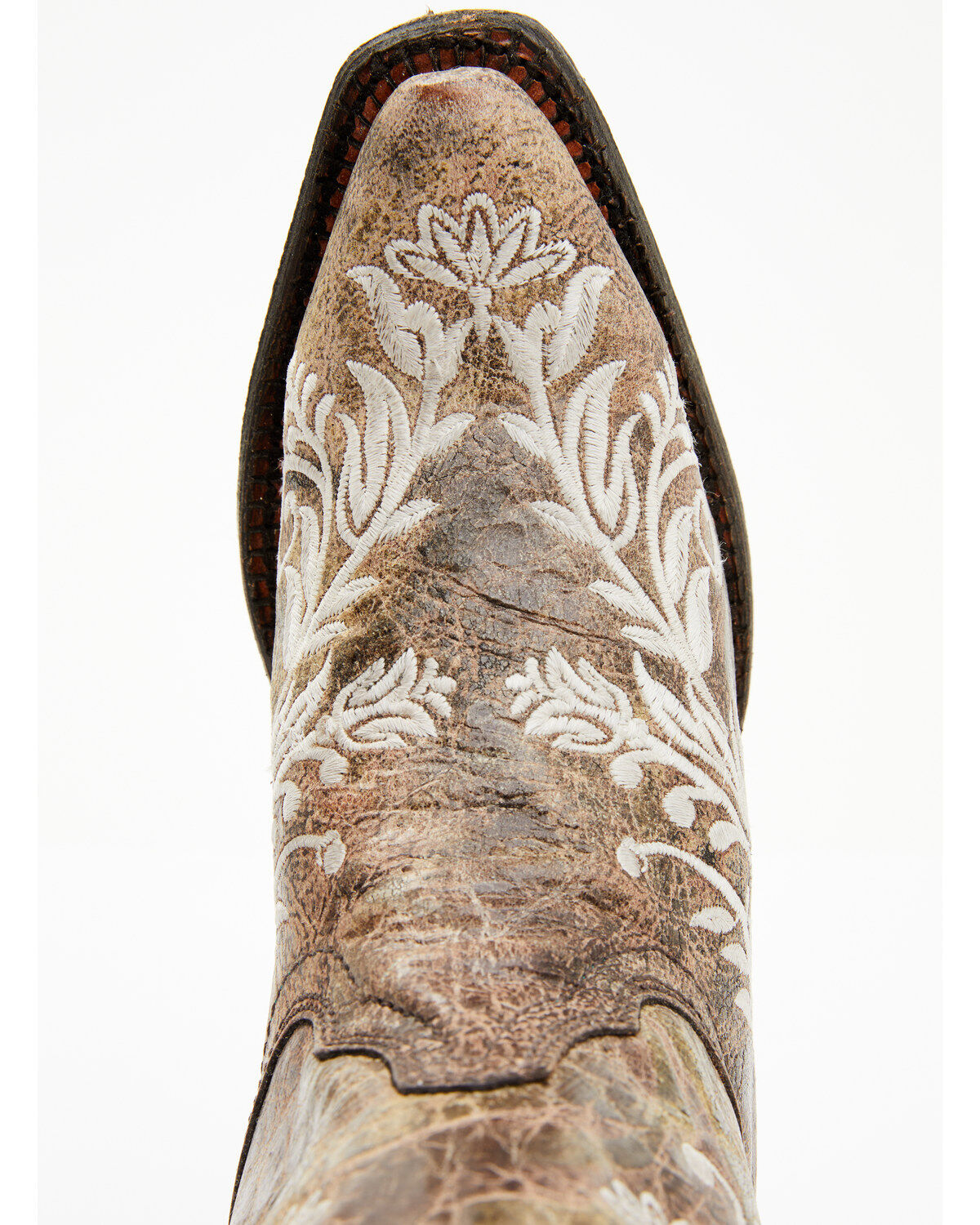 Image #7 - Corral Women's Blacklight Embroidered Western Boots - Snip Toe, Brown, hi-res