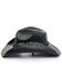 Peter Grimm Black Pinch Front Toyo Straw Western Hat , Black, hi-res