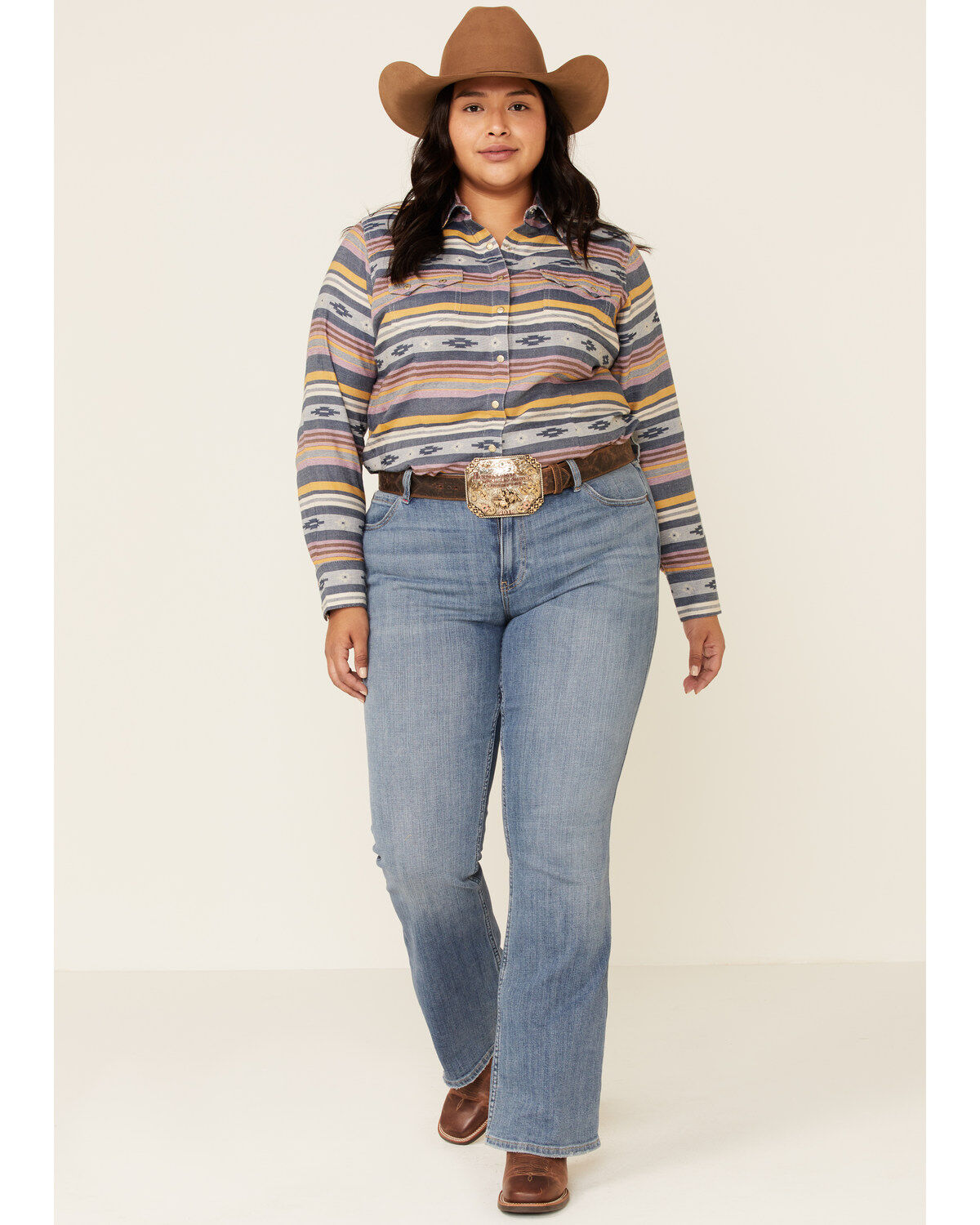 Image #2 - Ariat Women's R.E.A.L. Sunset Beauty Long Sleeve Western Shirt - Plus, , hi-res