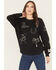 Image #1 - Wrangler Retro Women's Conversational Print Pullover Sweatshirt, Black, hi-res