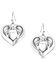 Image #2 - Montana Silversmiths Women's Fierce Hearts Earrings, Silver, hi-res