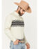 Image #2 - RANK 45® Men's Olympic Southwestern Border Long Sleeve Button-Down Stretch Western Shirt, Tan, hi-res