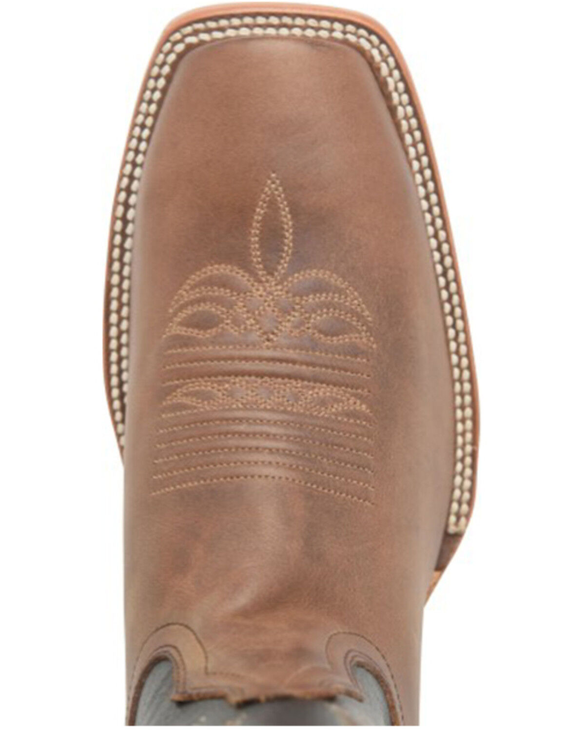 Image #6 - Double H Men's Buckaroo Tall Western Boots - Broad Square Toe, Caramel, hi-res