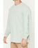 Image #3 - Carhartt Men's Loose Fit Heavyweight Long Sleeve Logo Graphic Work T-Shirt, Sage, hi-res