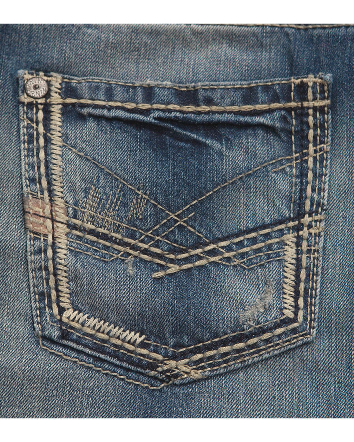 Image #5 - Ariat Men's M5 Low Rise Straight Leg Jeans, Med Stone, hi-res
